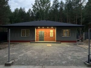 Гибкий кирпич на сетке